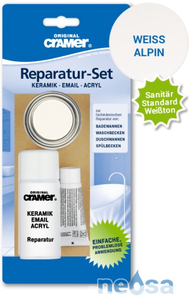 Cramer Reparatur Set in sanitärweiß für Keramik, Email und Acryl