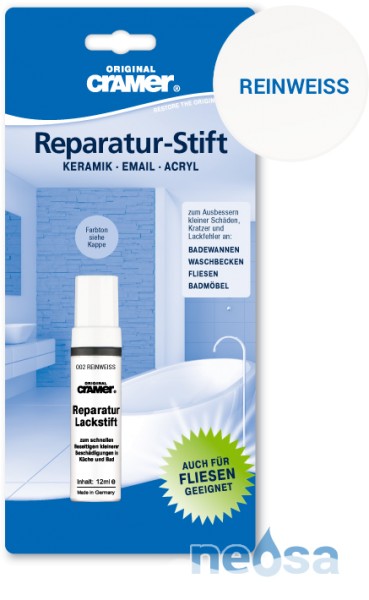 Cramer Reparatur-Stift reinweiß für Keramik, Acryl und Email