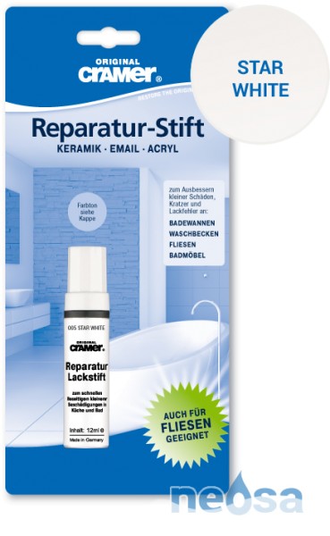 Cramer Reparatur-Stift star white für Keramik, Acryl und Email