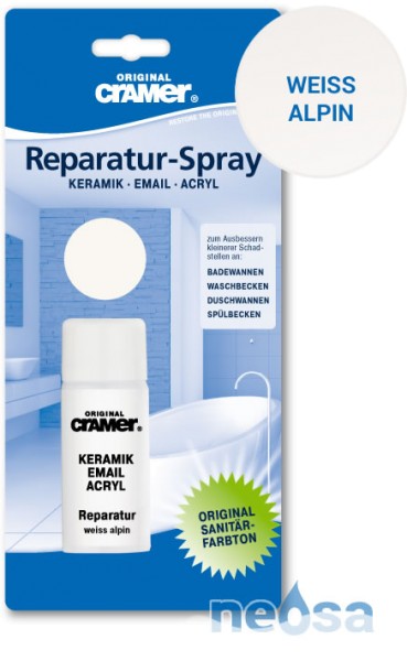 Cramer Reparaturspray 50ml Farbton: Weiß Alpin / Sanitärweiß