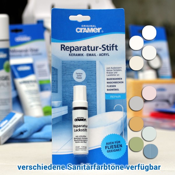 Cramer Reparatur-Stift in Sanitärfarbtönen