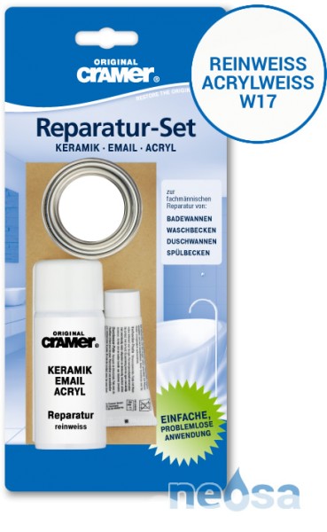 Cramer Reparatur-Set Reinweiß / weiss 002/ Acryl weiss 1W17