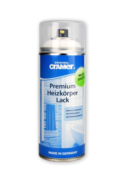 Cramer Premium Heizkörperlack 400ml Farbton RAL 9016